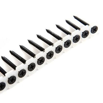 75mm Collated Drywall Screws 8 Gauge 3 In Grey Phosphated Bugle Head